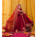 Red Open cut Anarkali Outfit